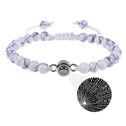 Alvae Frosted 100 Languages Projection Bracelet